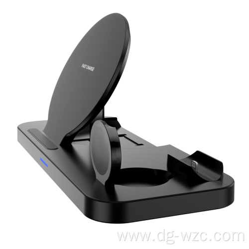 Folding Four in One Wireless Charger/ Wireless Charger